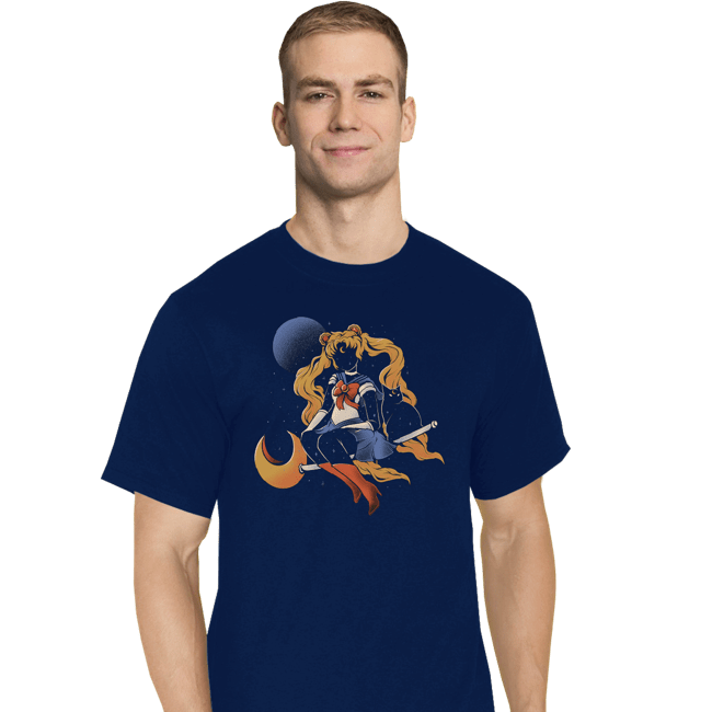 Daily_Deal_Shirts T-Shirts, Tall / Large / Navy Cosmic Sailor