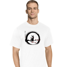 Load image into Gallery viewer, Shirts T-Shirts, Tall / Large / White Jiji Under The Moon
