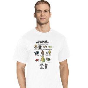 Shirts T-Shirts, Tall / Large / White In A Land Far Far Away
