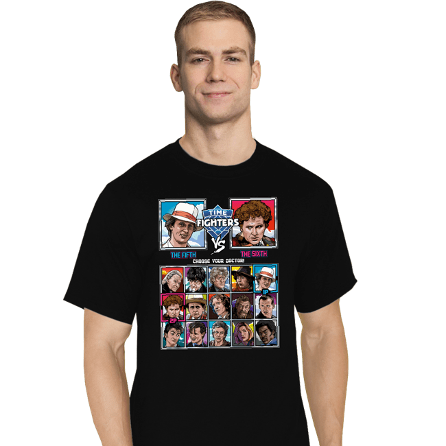 Shirts T-Shirts, Tall / Large / Black Time Fightersd 5th VS 6th