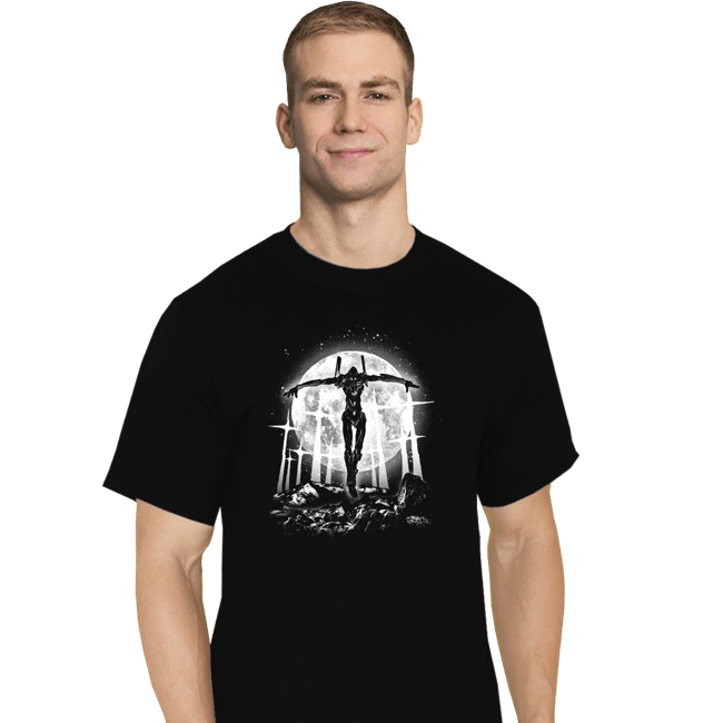 Shirts T-Shirts, Tall / Large / Black Moonlight Pilot