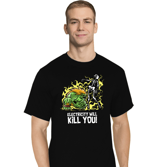 Daily_Deal_Shirts T-Shirts, Tall / Large / Black Electricity Will Kill You