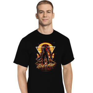 Shirts T-Shirts, Tall / Large / Black Retro War God