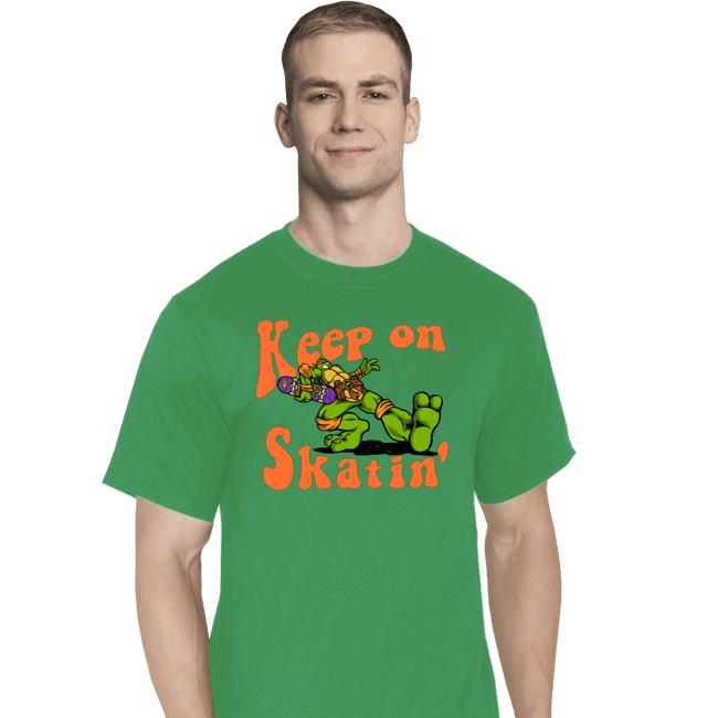 Daily_Deal_Shirts T-Shirts, Tall / Large / Sports Grey Keep On Skatin'