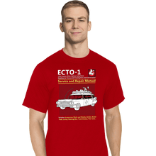 Load image into Gallery viewer, Secret_Shirts T-Shirts, Tall / Large / Red Ecto 1 Repair Manual
