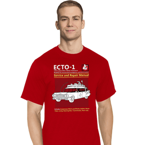 Secret_Shirts T-Shirts, Tall / Large / Red Ecto 1 Repair Manual