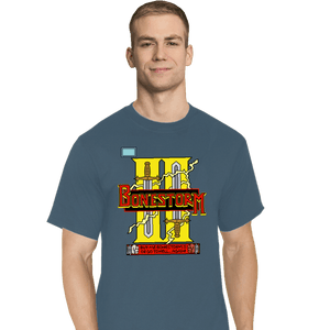 Daily_Deal_Shirts T-Shirts, Tall / Large / Indigo Blue Bonestorm II