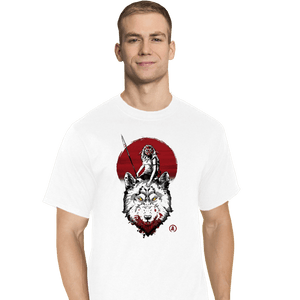 Shirts T-Shirts, Tall / Large / White Wolf Princess Ink
