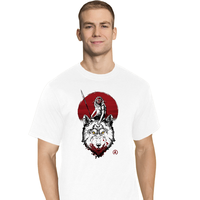 Shirts T-Shirts, Tall / Large / White Wolf Princess Ink