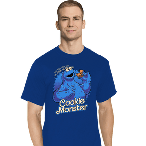 Daily_Deal_Shirts T-Shirts, Tall / Large / Royal Blue Cookie Monster Doll