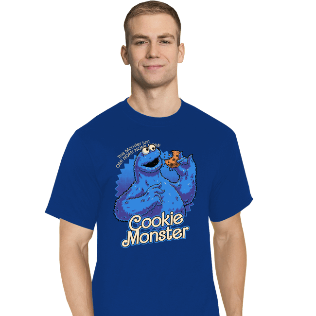 Daily_Deal_Shirts T-Shirts, Tall / Large / Royal Blue Cookie Monster Doll
