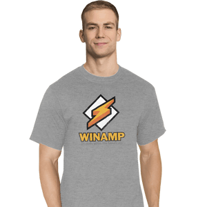 Shirts T-Shirts, Tall / Large / Sports Grey Winamp