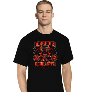 Shirts T-Shirts, Tall / Large / Black Dungeons And Deadlifts