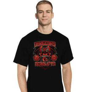 Shirts T-Shirts, Tall / Large / Black Dungeons And Deadlifts