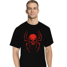Load image into Gallery viewer, Daily_Deal_Shirts T-Shirts, Tall / Large / Black Spider Skull
