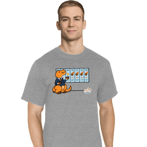 Secret_Shirts T-Shirts, Tall / Large / Sports Grey Weather T-Rex