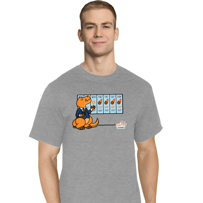 Secret_Shirts T-Shirts, Tall / Large / Sports Grey Weather T-Rex
