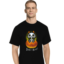 Load image into Gallery viewer, Daily_Deal_Shirts T-Shirts, Tall / Large / Black Schrodinger Halloween

