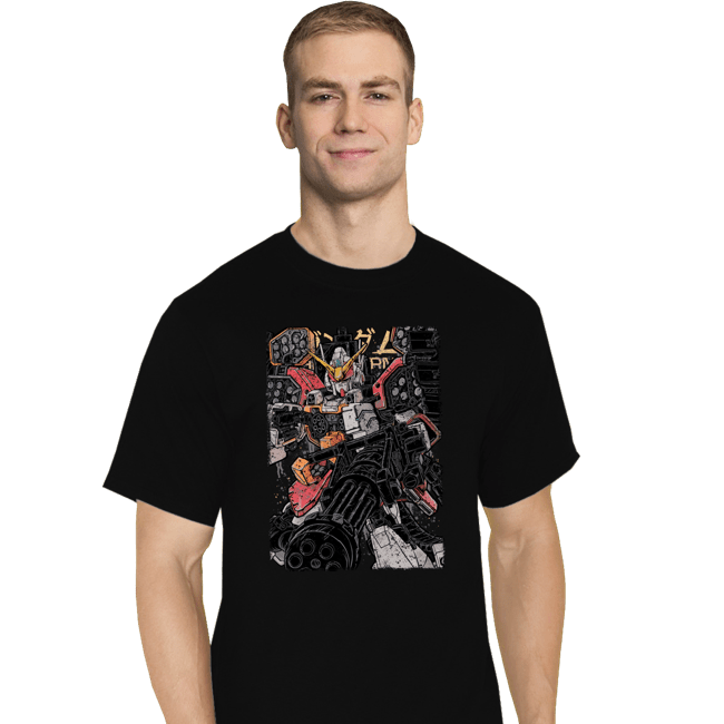 Daily_Deal_Shirts T-Shirts, Tall / Large / Black Gundam Heavyarms