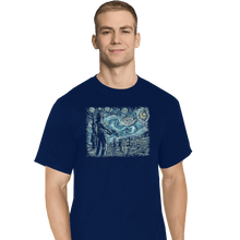 Load image into Gallery viewer, Secret_Shirts T-Shirts, Tall / Large / Navy Starry Wars
