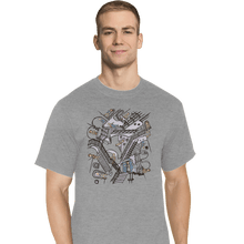 Load image into Gallery viewer, Daily_Deal_Shirts T-Shirts, Tall / Large / Sports Grey Escher Who
