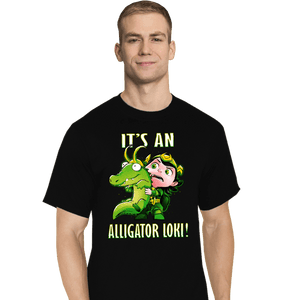 Shirts T-Shirts, Tall / Large / Black It's An Alligator Loki!