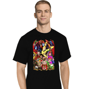 Shirts T-Shirts, Tall / Large / Black D&D Fighter