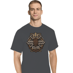 Shirts T-Shirts, Tall / Large / Sports Grey Moria Miner Guild