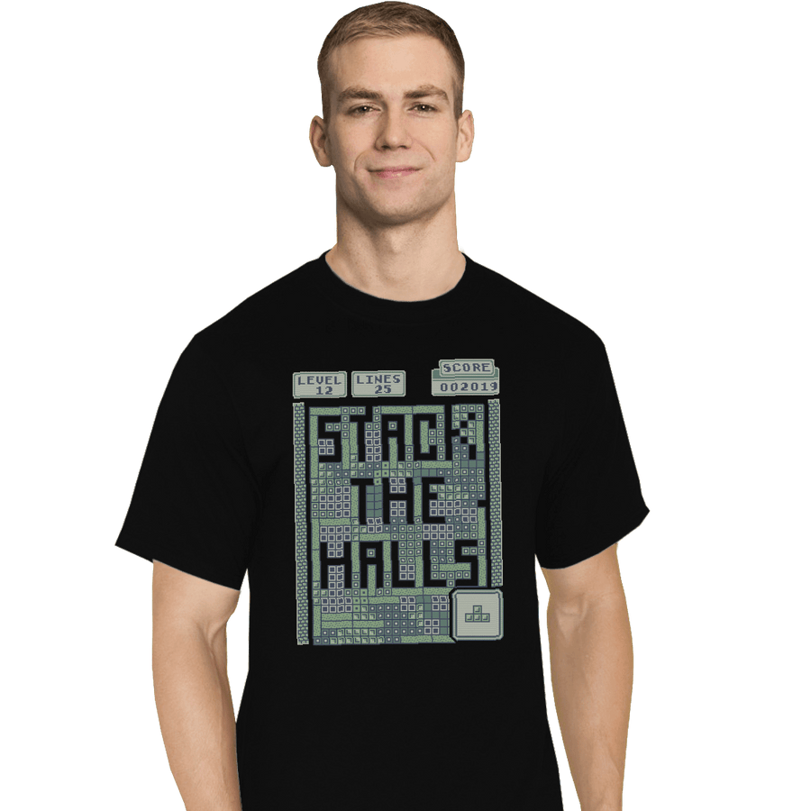 Shirts T-Shirts, Tall / Large / Black Stack The Halls