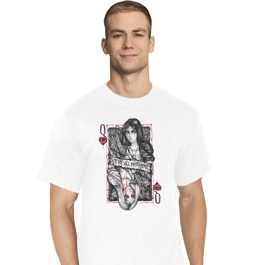 Shirts T-Shirts, Tall / Large / White Madness Wonderland