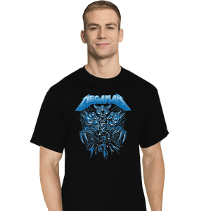 Shirts T-Shirts, Tall / Large / Black Mega Rockman