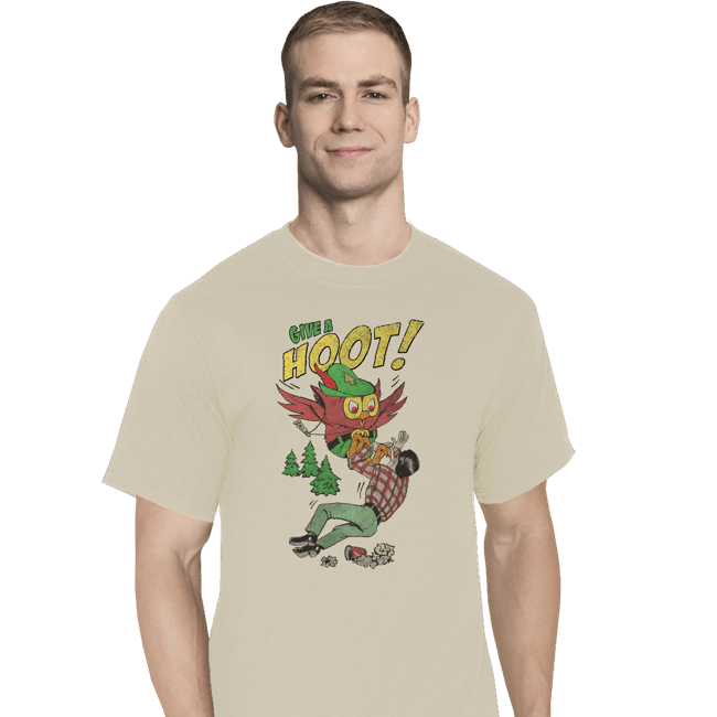Secret_Shirts T-Shirts, Tall / Large / White Give A Hoot