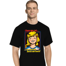 Load image into Gallery viewer, Secret_Shirts T-Shirts, Tall / Large / Black Love My Cats
