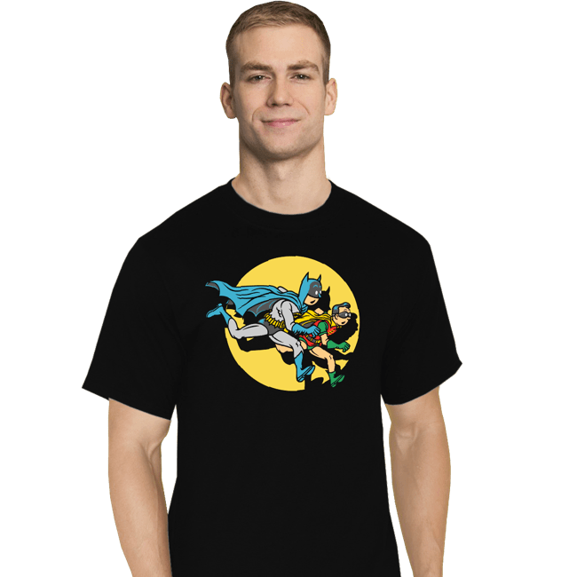 Daily_Deal_Shirts T-Shirts, Tall / Large / Black The Adventures Of The Night Knights