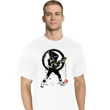 Load image into Gallery viewer, Shirts T-Shirts, Tall / Large / White Black Ranger Sumi-e
