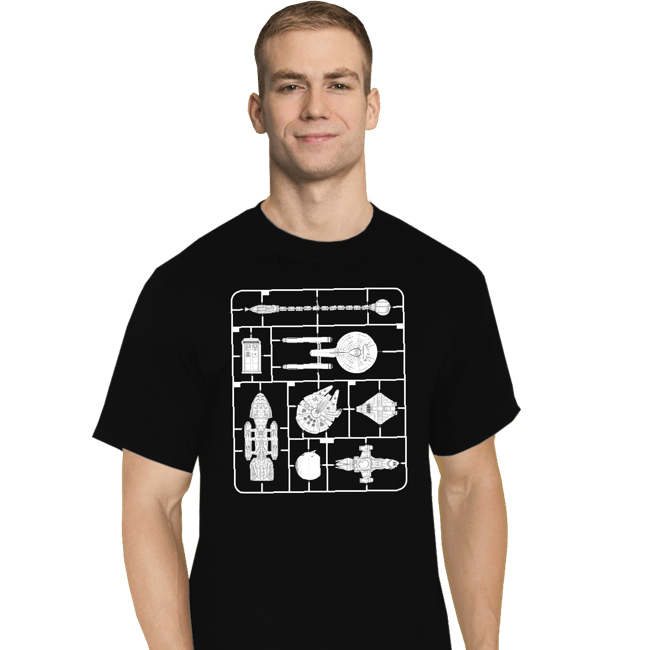 Secret_Shirts T-Shirts, Tall / Large / Black Space Battle Kit