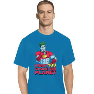 Shirts T-Shirts, Tall / Large / Royal Planeteer Call