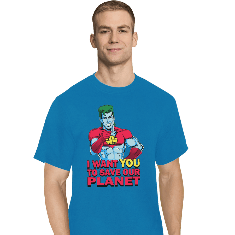 Shirts T-Shirts, Tall / Large / Royal Planeteer Call