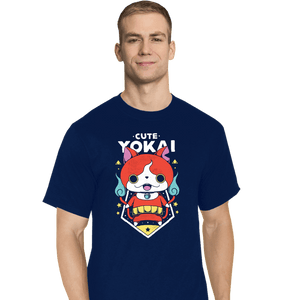 Shirts T-Shirts, Tall / Large / Navy Cute Yokai