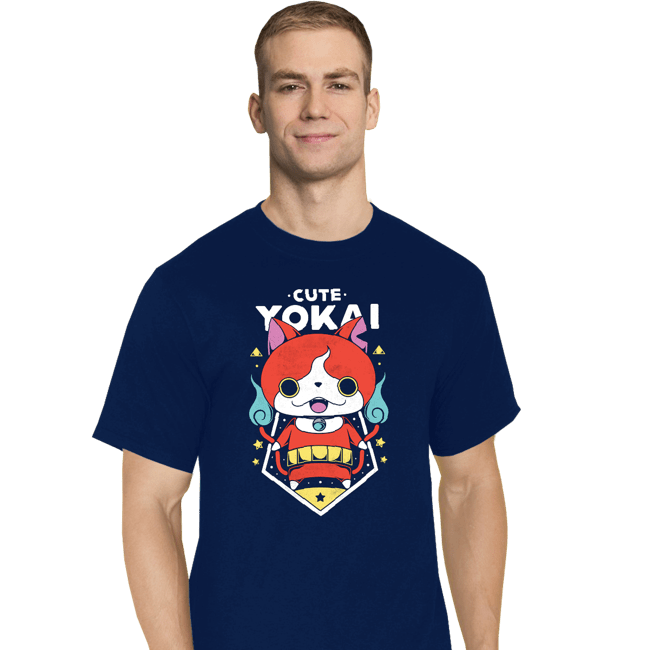 Shirts T-Shirts, Tall / Large / Navy Cute Yokai
