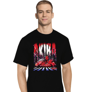 Secret_Shirts T-Shirts, Tall / Large / Black Neon Akira City