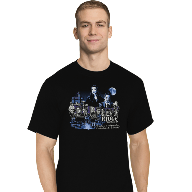Daily_Deal_Shirts T-Shirts, Tall / Large / Black Greetings from Cemetery Ridge