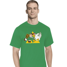Load image into Gallery viewer, Shirts T-Shirts, Tall / Large / Athletic grey Hylian Guy
