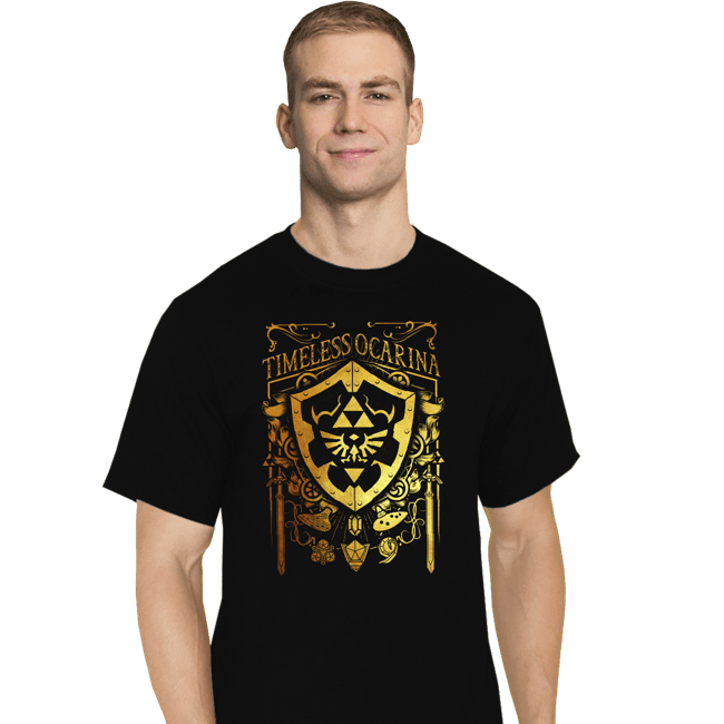 Daily_Deal_Shirts T-Shirts, Tall / Large / Black Timeless Ocarina