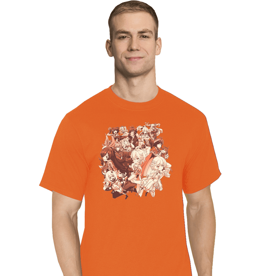 Shirts T-Shirts, Tall / Large / Red Genshin Impact