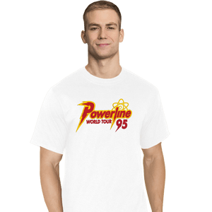 Daily_Deal_Shirts T-Shirts, Tall / Large / White Powerline Tour 95