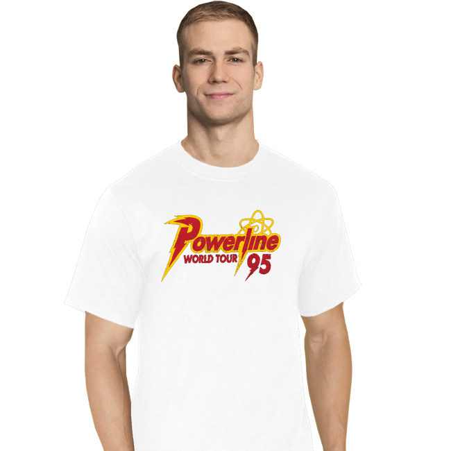 Daily_Deal_Shirts T-Shirts, Tall / Large / White Powerline Tour 95
