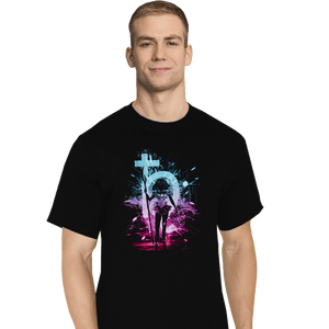 Shirts T-Shirts, Tall / Large / Black Saturn Storm