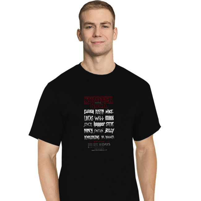 Shirts T-Shirts, Tall / Large / Black Stranger Rock