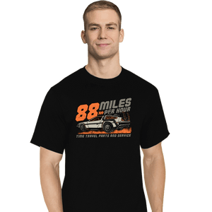 Daily_Deal_Shirts T-Shirts, Tall / Large / Black 88 Miles Per Hour